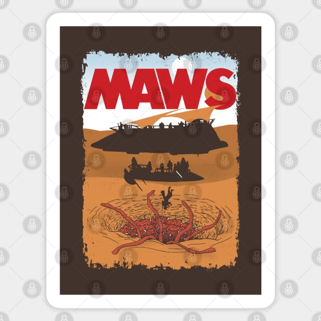 Maws Sticker by TrulyMadlyGeekly